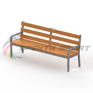 Купить Уличная скамейка со спинкой Дача в Губахе 