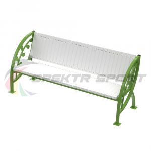 Купить Скамья уличная Кляксы с веточкой 2000*900*630 мм, каркас металл в Губахе 