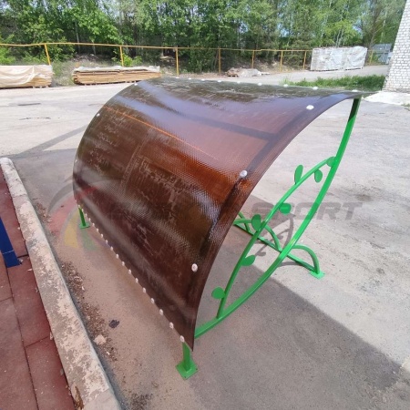 Купить Велопарковка крытая, с веточкой, цв. зеленый в Губахе 